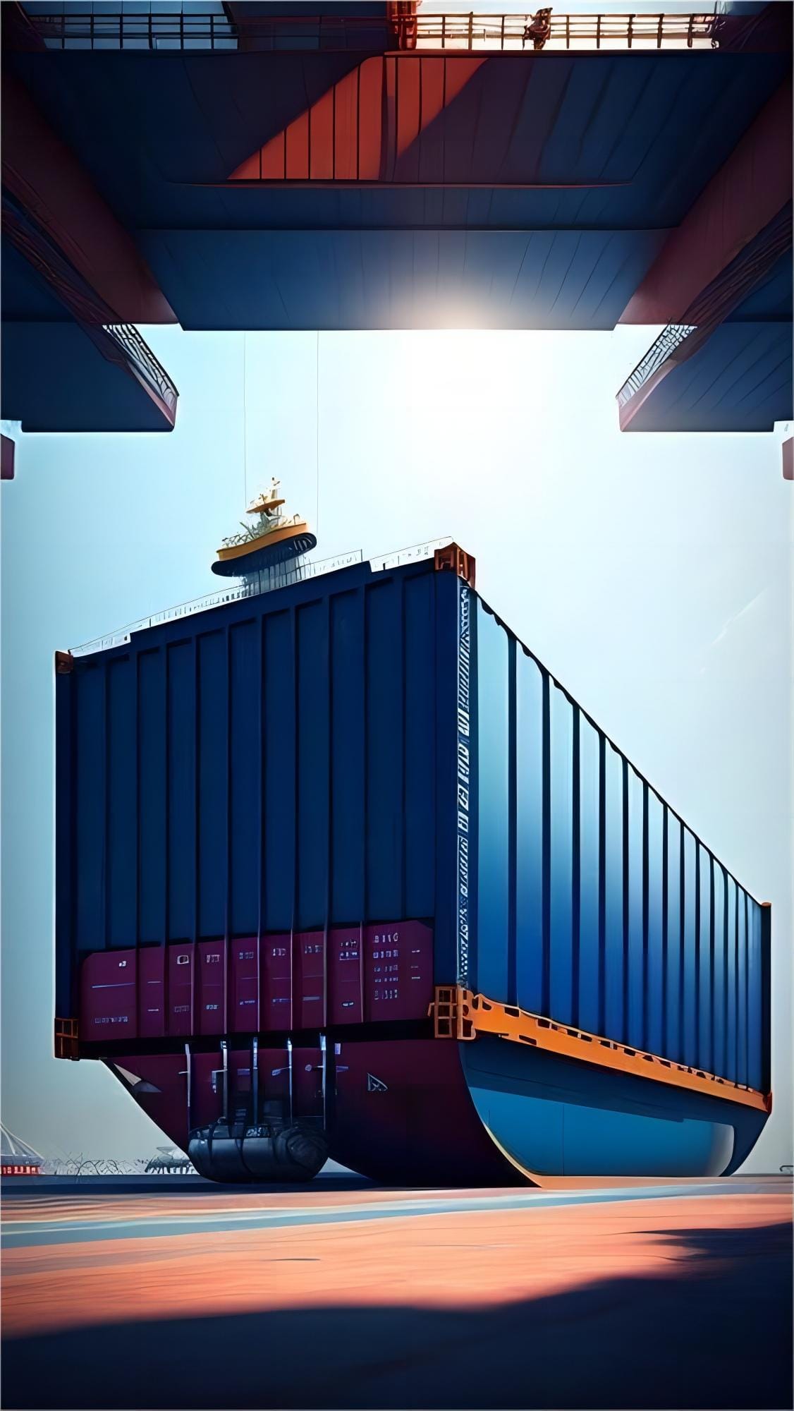 Global logistics network map connecting China and Mexico