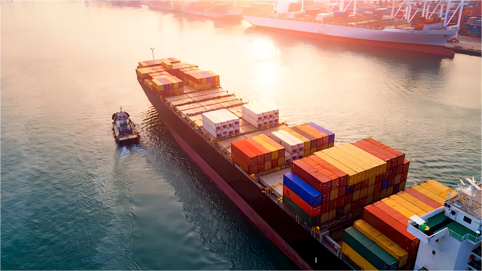 Warehouse worker managing international shipments