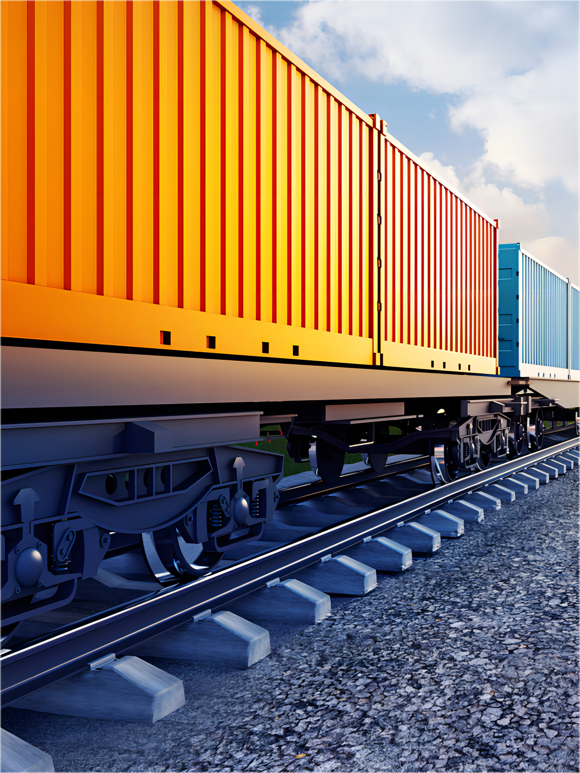 Customs official inspecting cargo from China in France