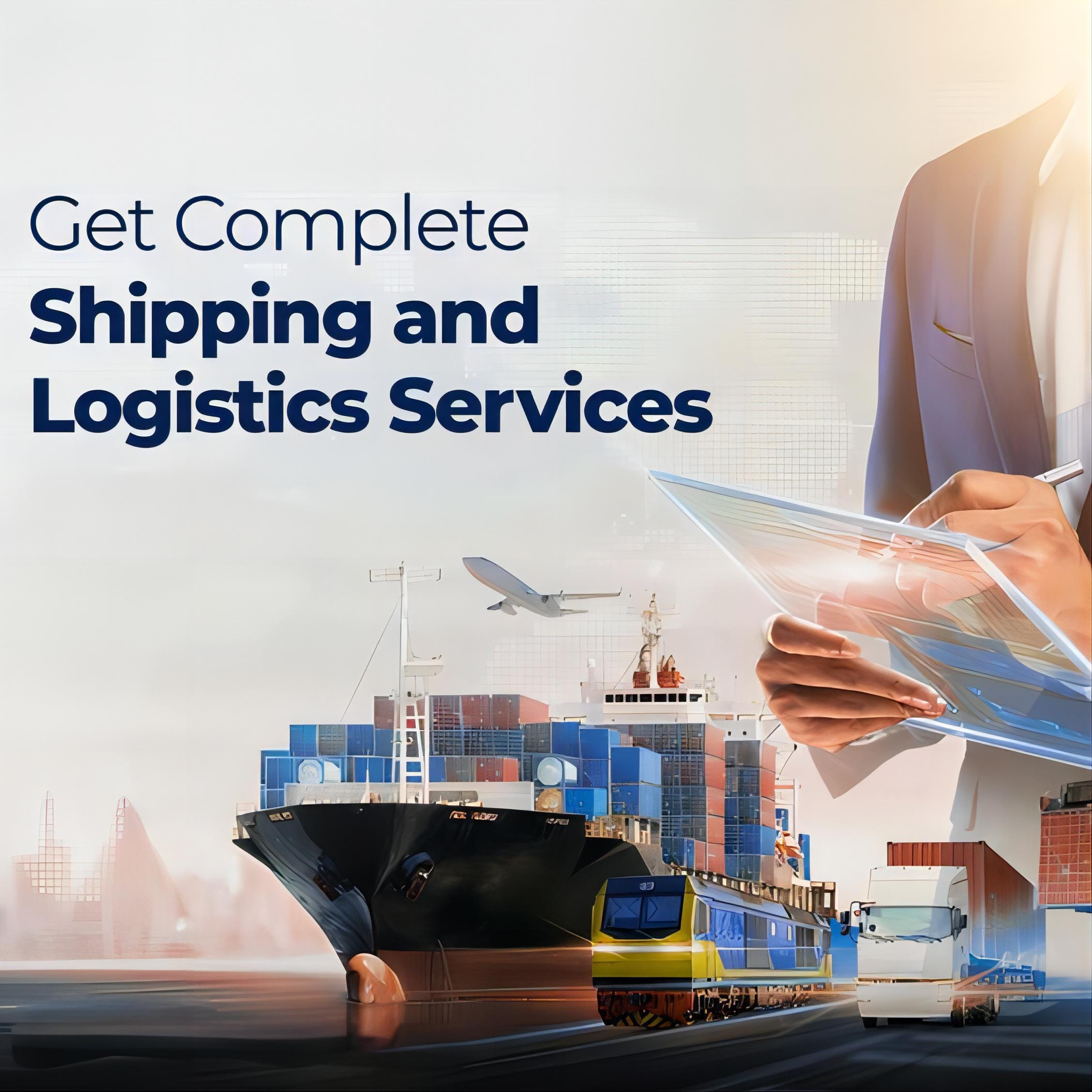 Air freight cargo plane for international shipping