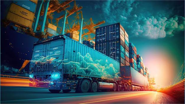 Logistics professional managing inventory in a Chinese distribution center