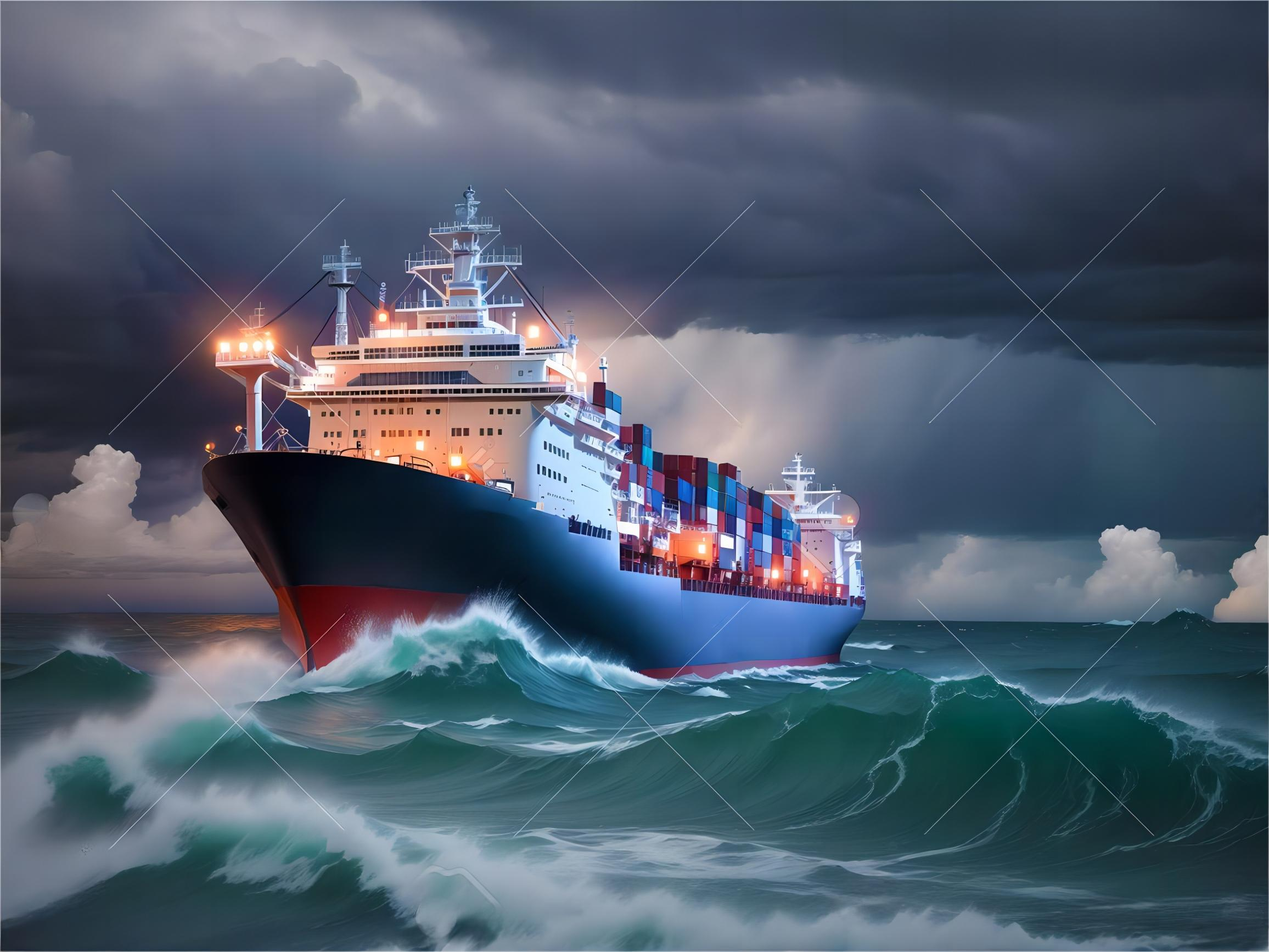 Global map with shipping routes highlighting China exports