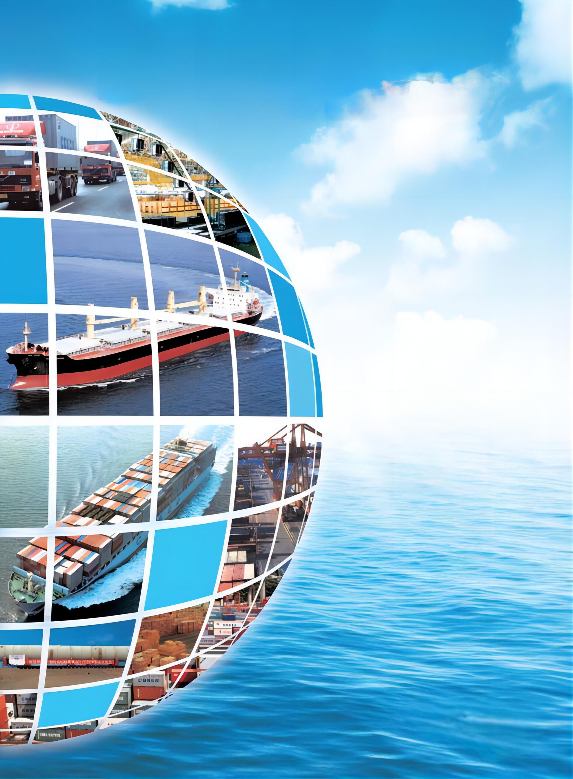 Cargo ship and airplane representing ddp shipping china spain logistics